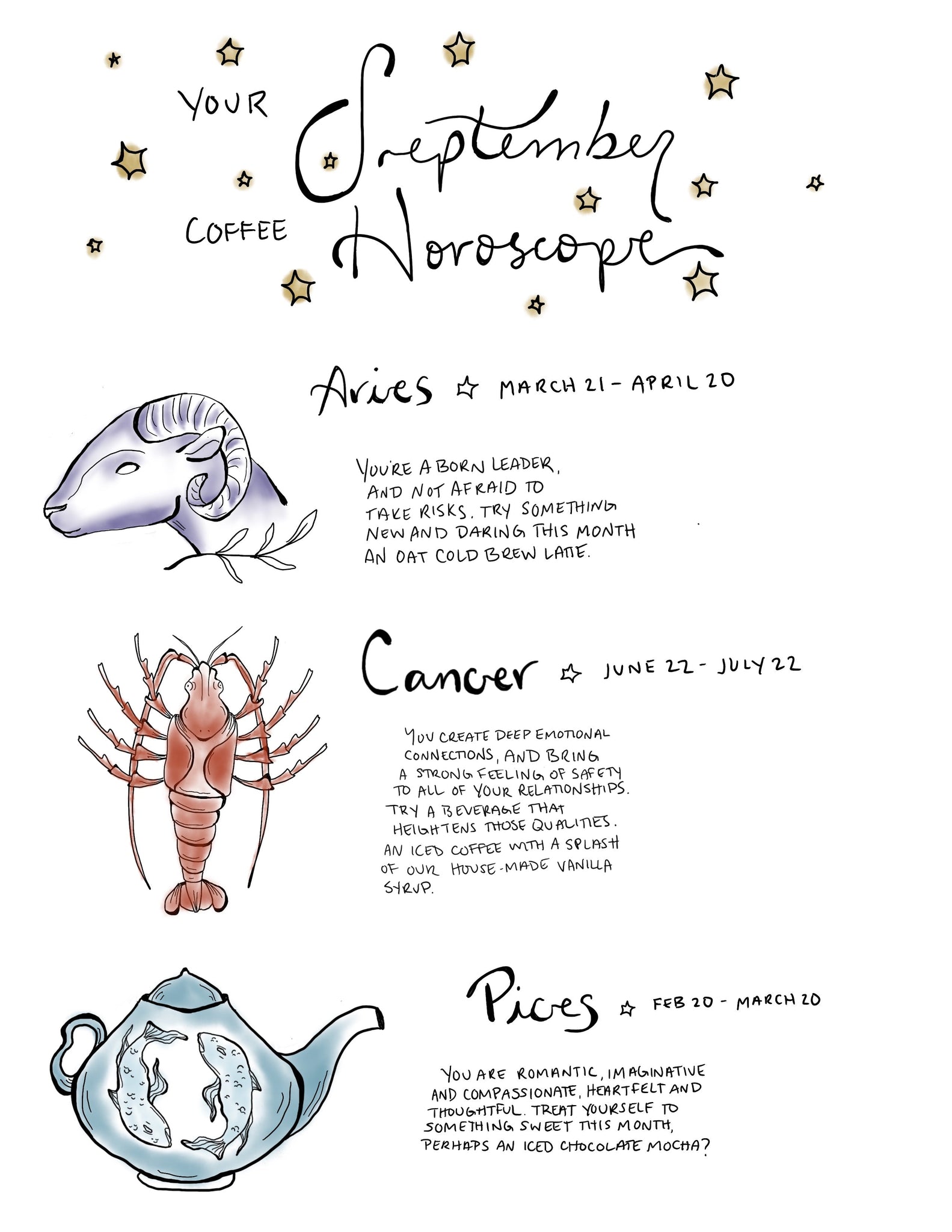 Fall Coffee Horoscopes